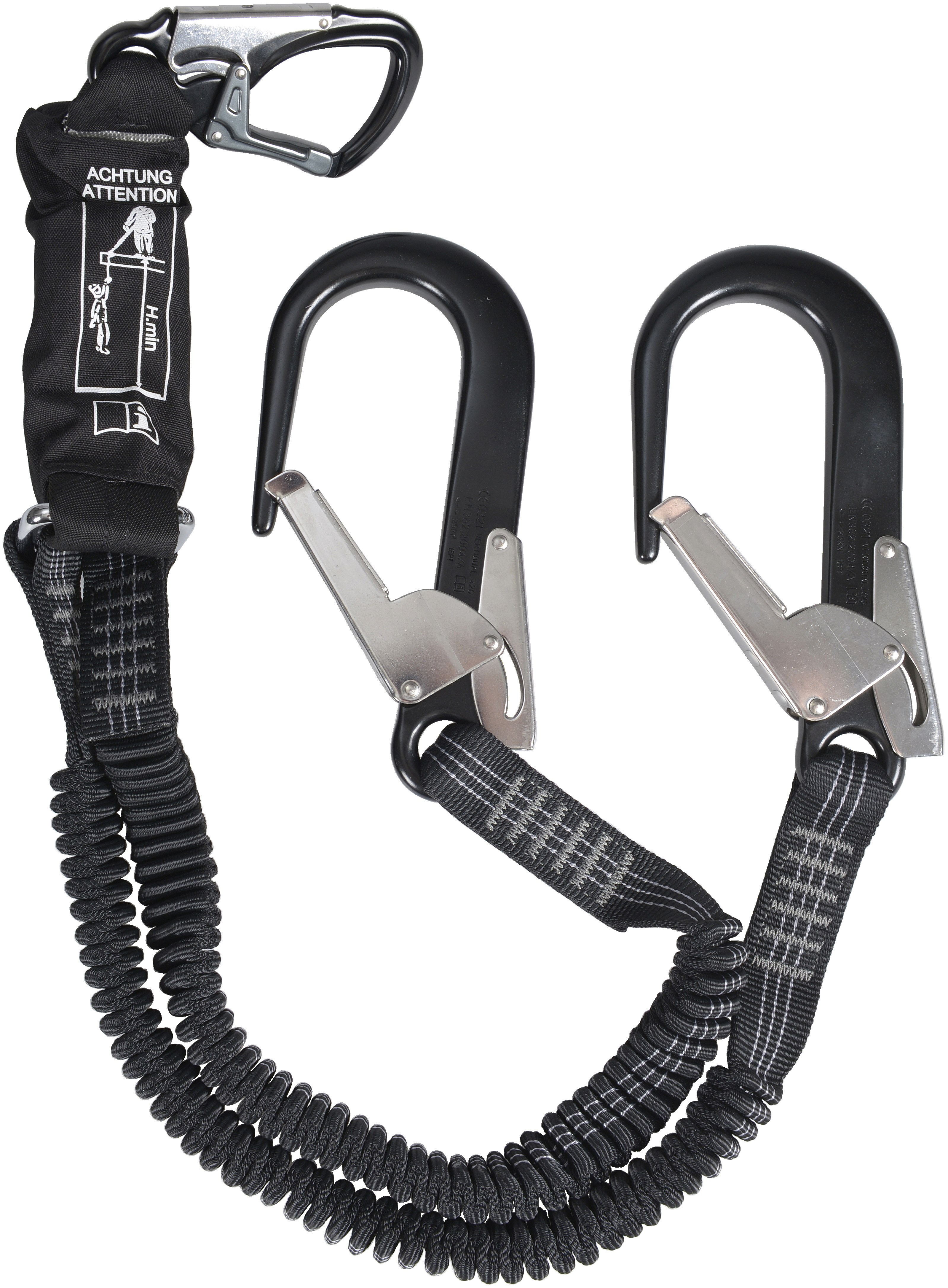 OX-ON Twin Safety Lanyard Comfort klatreline 2 m