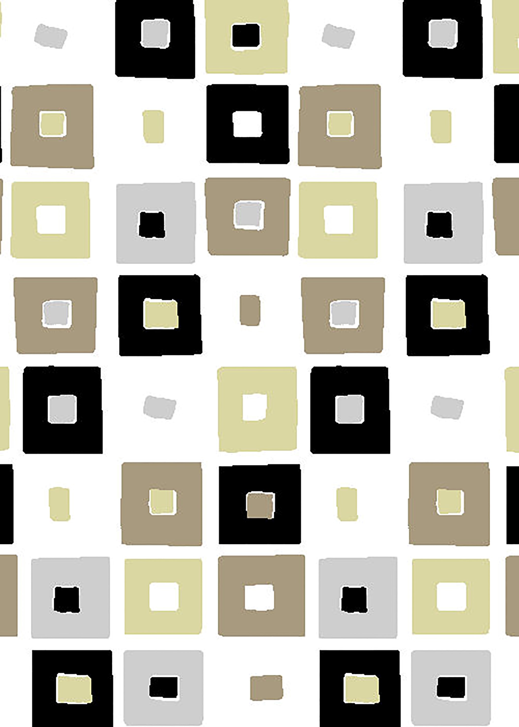 Geyser Square Spots polyester badeforhæng 180x200 cm