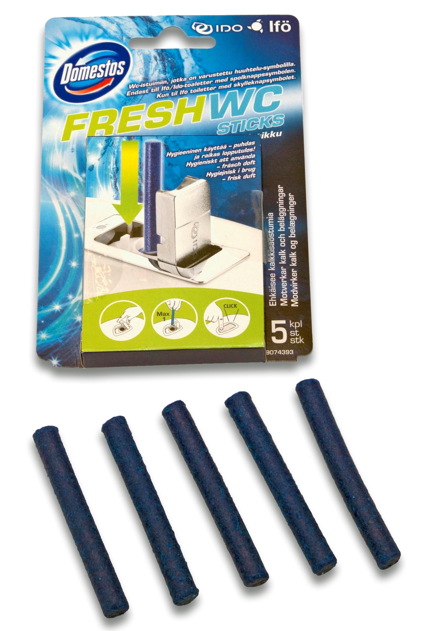 Domestos wc-stick Ocean - 5-pak