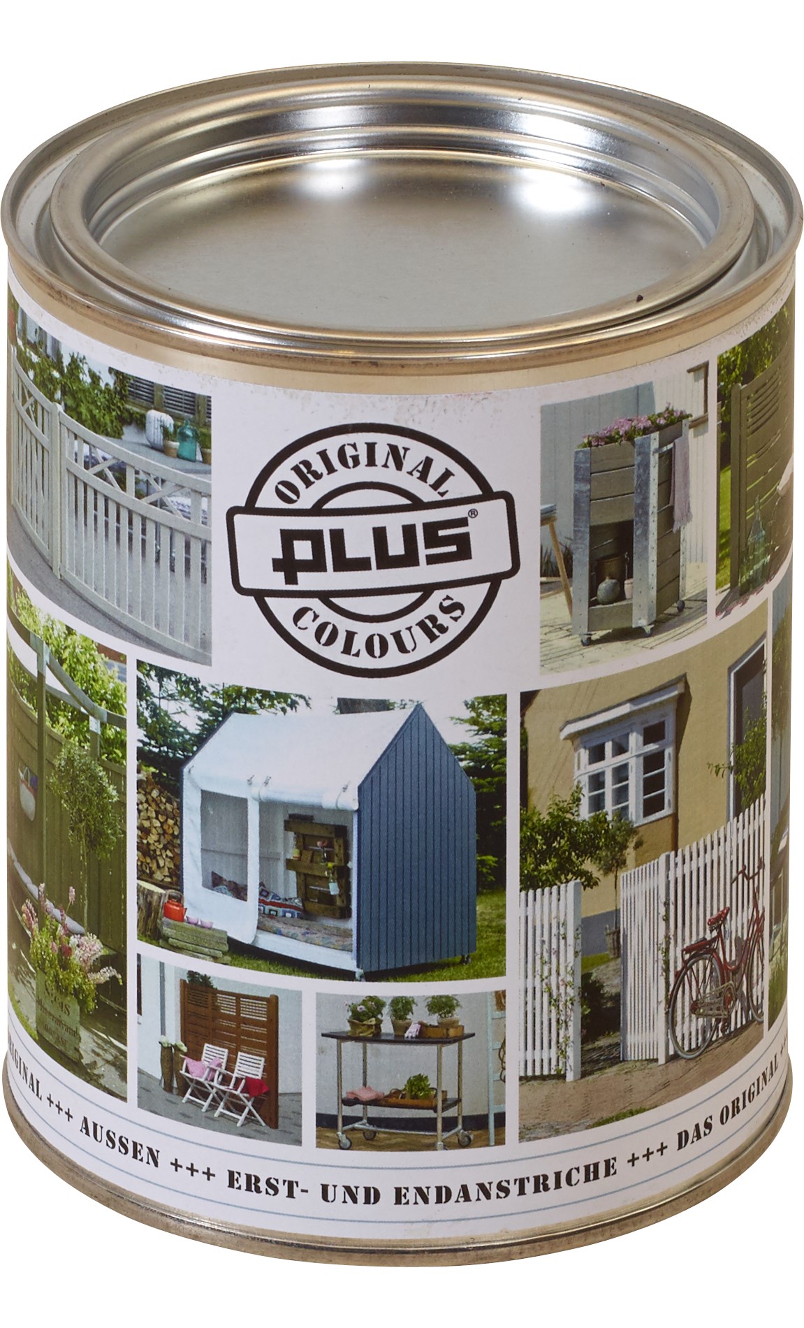 Plus Lasur-Farve 3/4 L Sort Dækkende maling