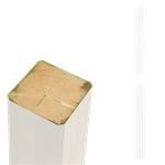 Plus Skagen/Retro Stolpe 90x90x1600mm spids/rund grundmalet hvid 18146-13
