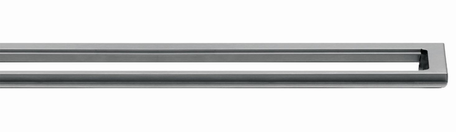 Unidrain Classicline Ramme Linje Væg 900 Mm H 10 Mm Børstet stål