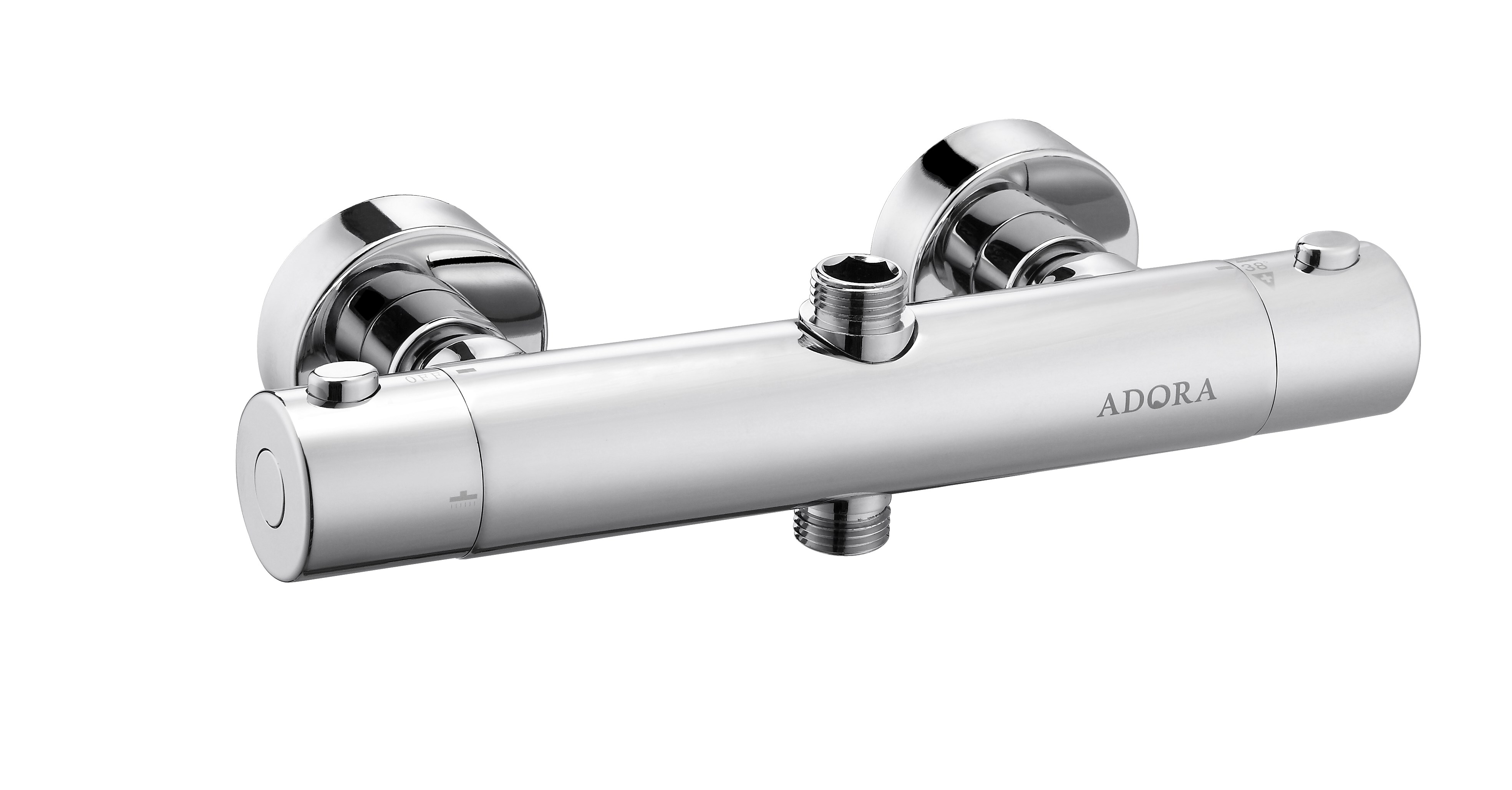 Adora Exigo 2 Termostat- Armatur Studs Op/ned, Krom
