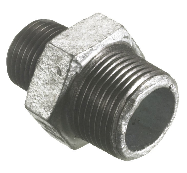 Brystnippel Galv. 1/2""X3/8"" - 1899/12/31