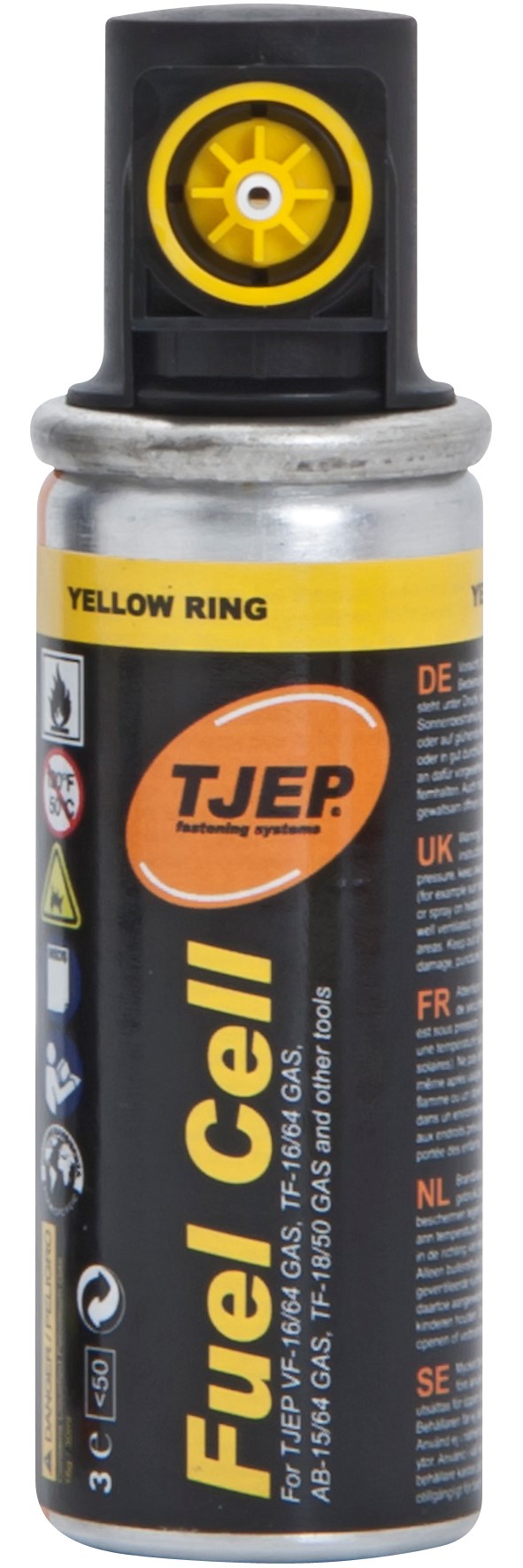 Tjep Gaspatron  For Dykkerpistoler 78 Mm, Gul