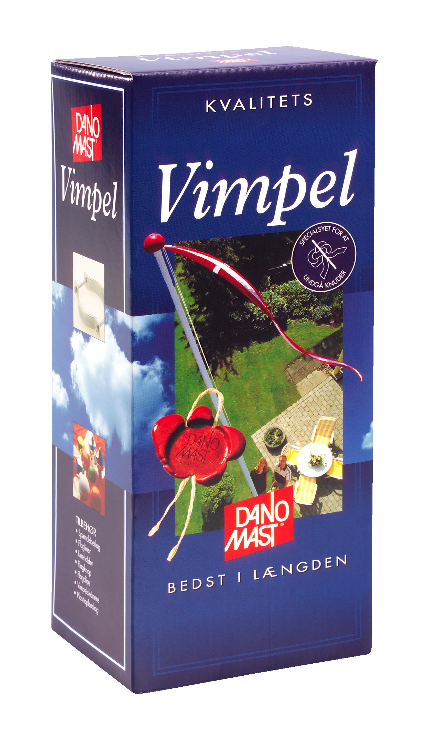 Dano Mast Dannebrogsvimpler - Til 8 Meter 21x400cm