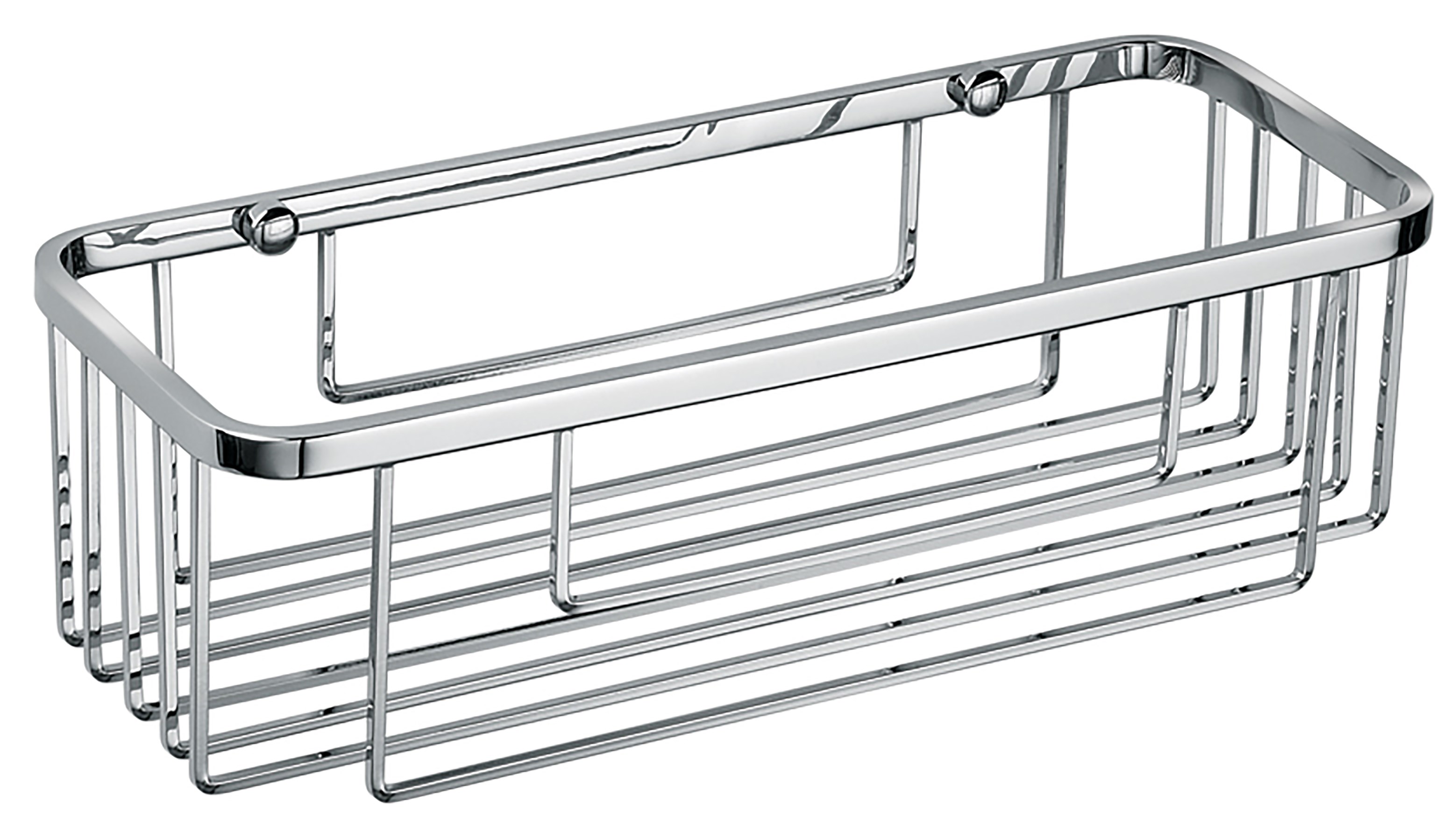 ADORA kurv rektangulær 90x300x120mm rustfri stål/krom