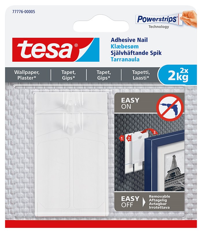 Tesa Klæbesøm til tapet og gips (2 kg), 2 stk.