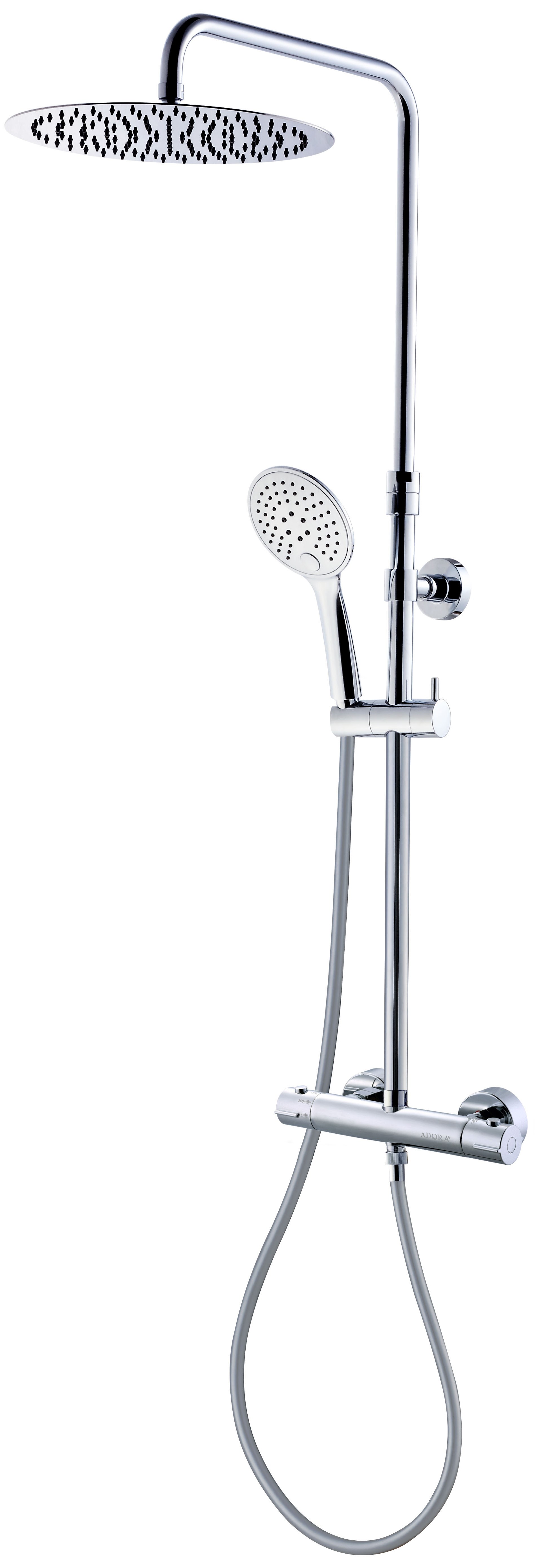 ADORA Infigo L-300 term.bruser sæt, brus.Ø300/120mm 3sp, krom