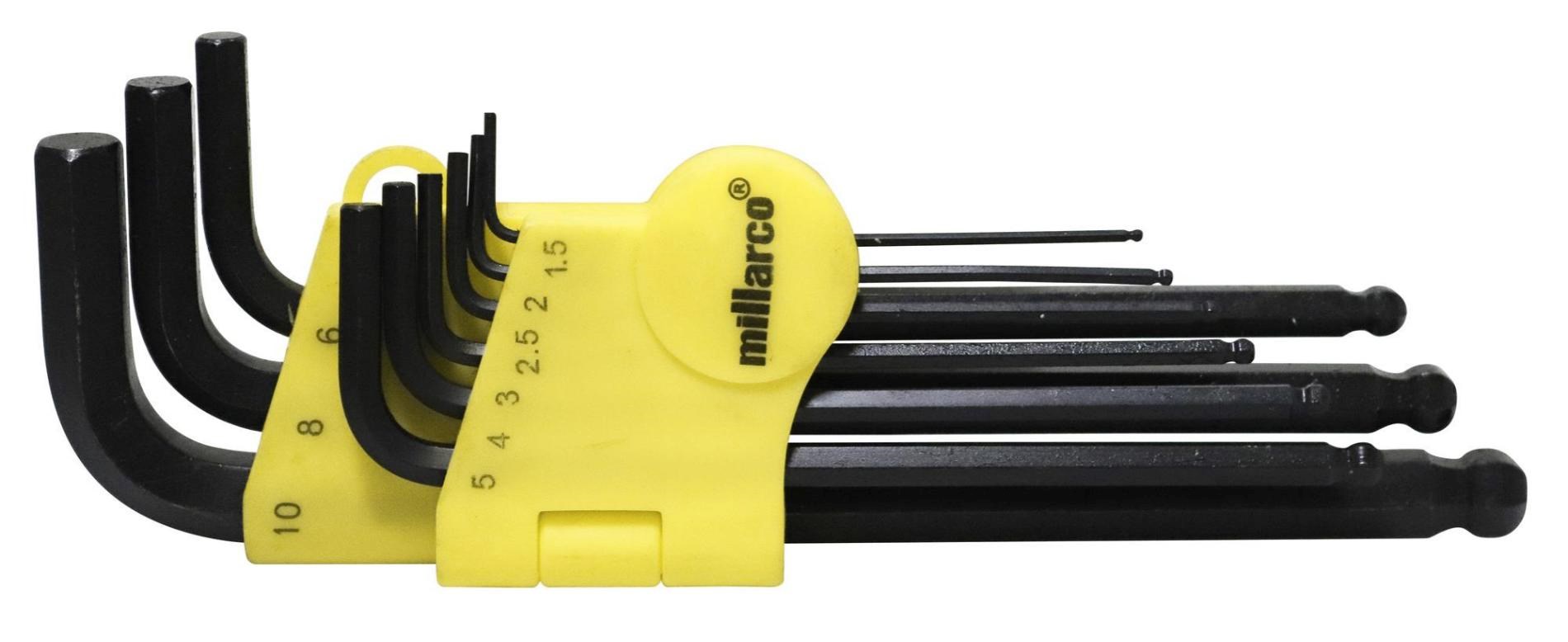 Millarco Umbraconøglesæt kugle - 9 dele