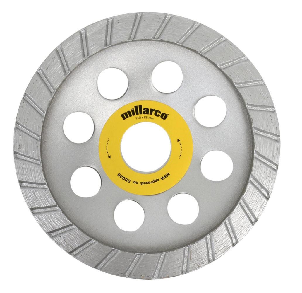 Millarco Diamant skrubskive 110 mm.