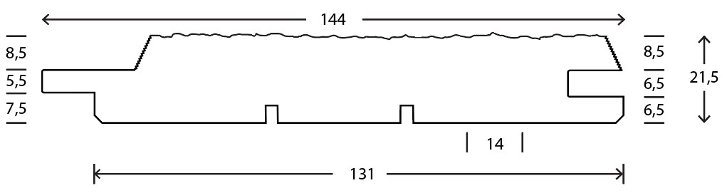 RAW Gran Stern Mellem 25x150 mm Sort