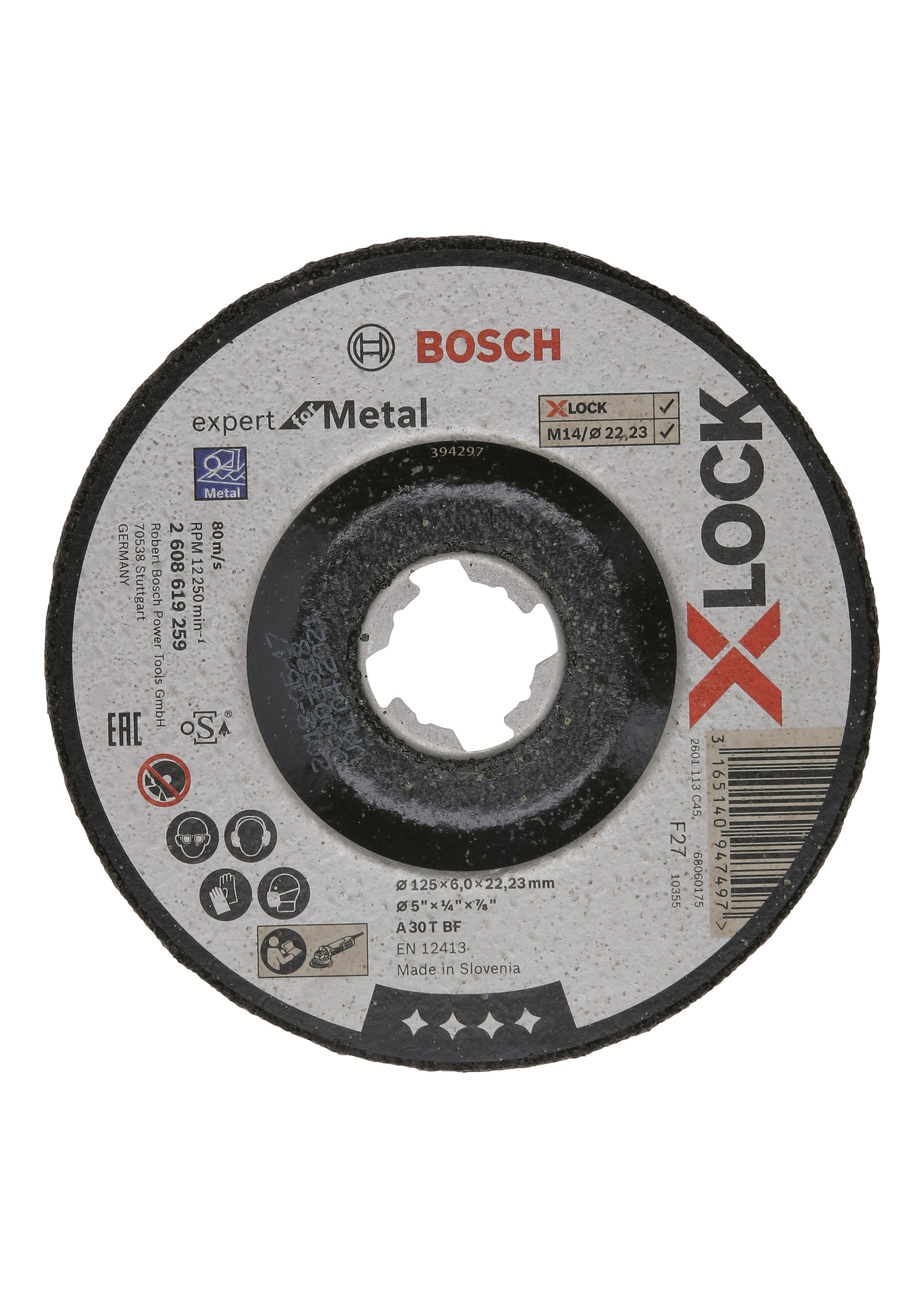BOSCH Skrubskive X-Lock EFM 125x22,2x6 mm