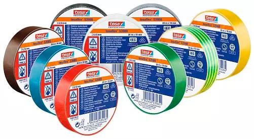 Tesa Tesaflex isoleringstape 10 m x 15 mm sort