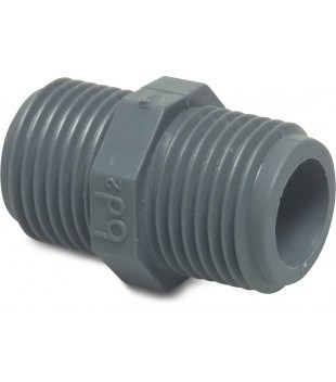 AL-KO  Gevindnippel m. 2 x 1 1/4"" udvendigt gevind -  - 532559