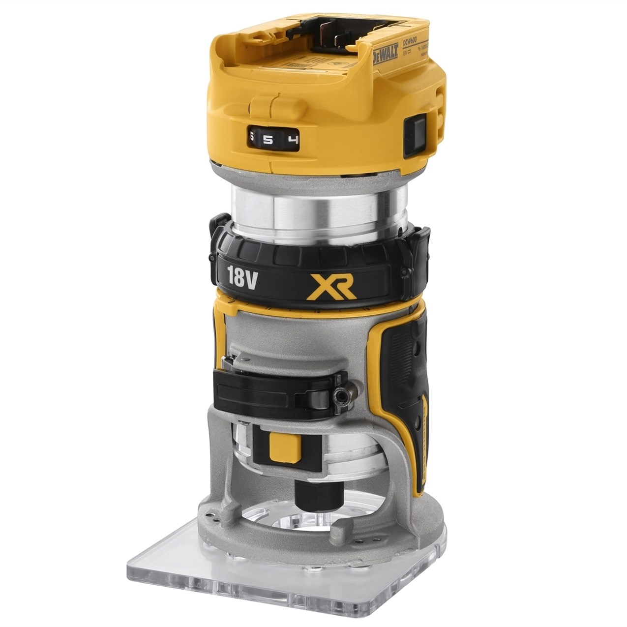 Dewalt 18V XR kulløs 8 mm håndoverfræser – solo – DCW600N-XJ