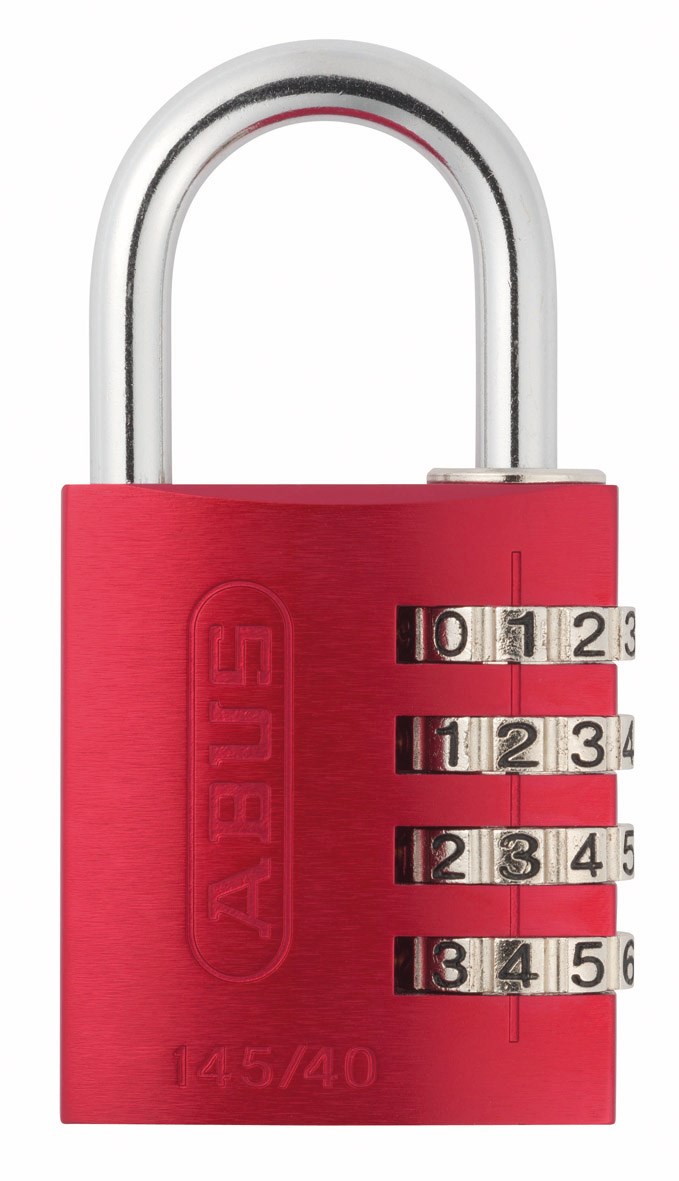 Abus Kodelås 40 Mm 145/40 Rød - 48831
