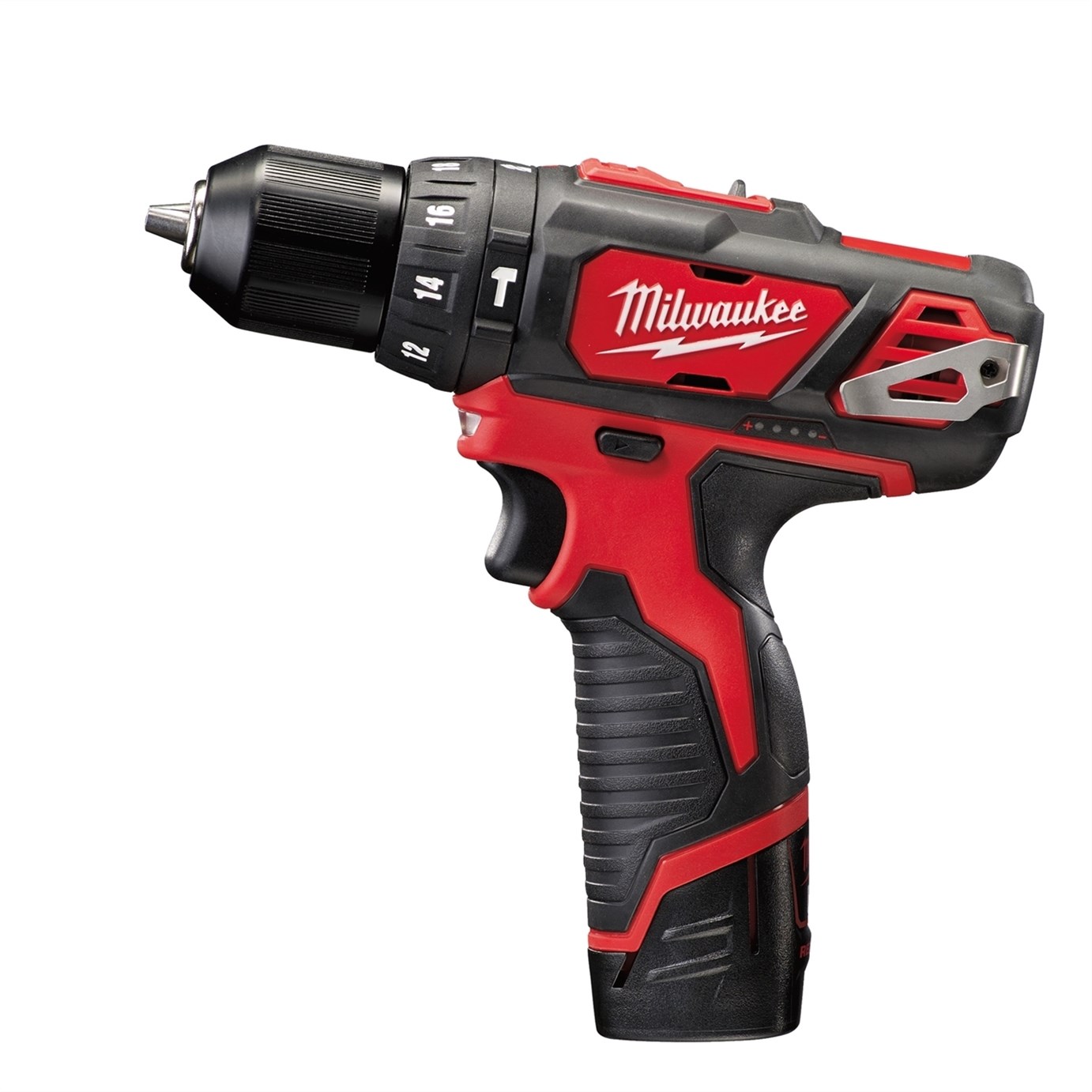 Milwaukee M12 BPD 12V slagboremaskine 2x2.0 Ah batterier og lader i kuffert