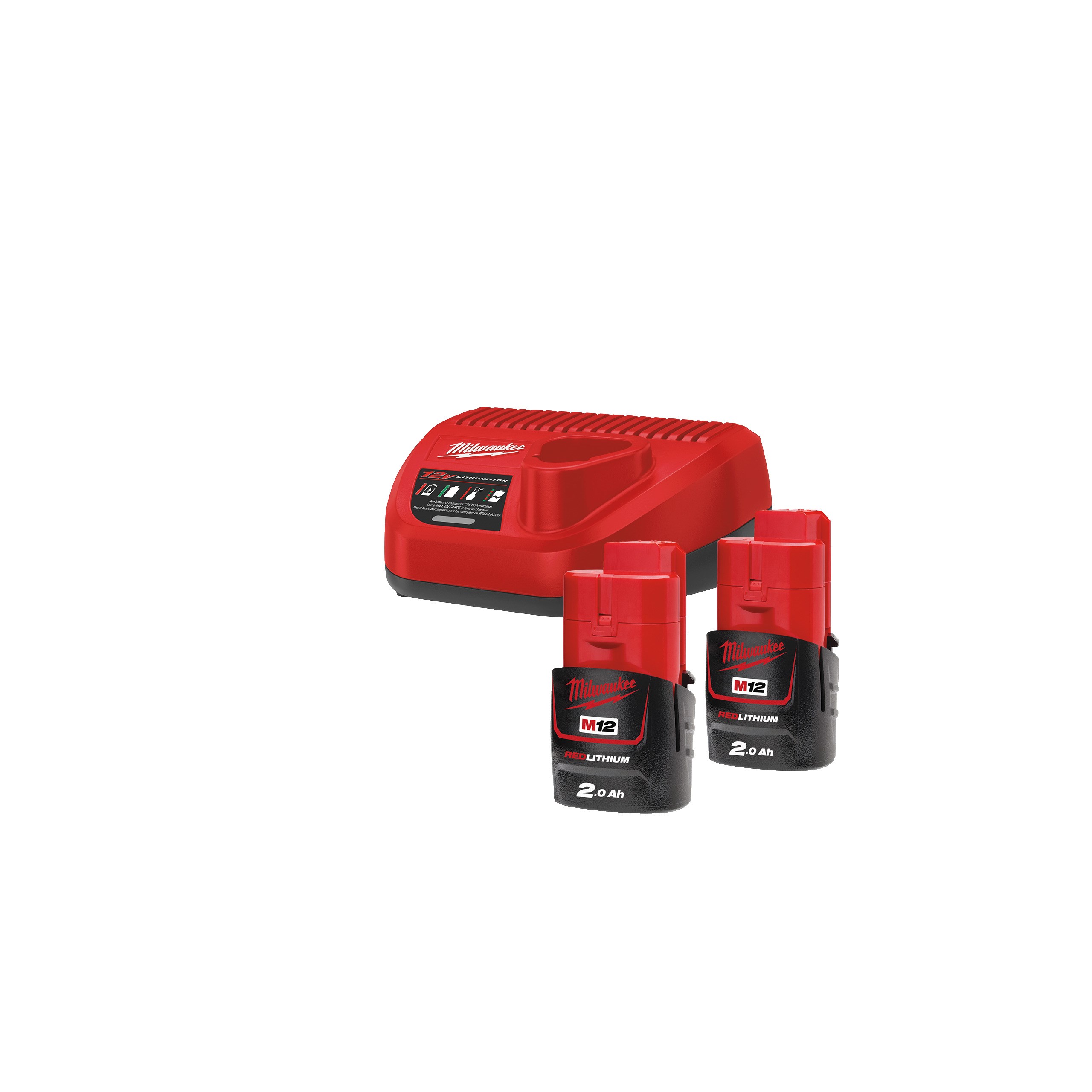 Milwaukee M12 NRG-202 batterisæt 12V