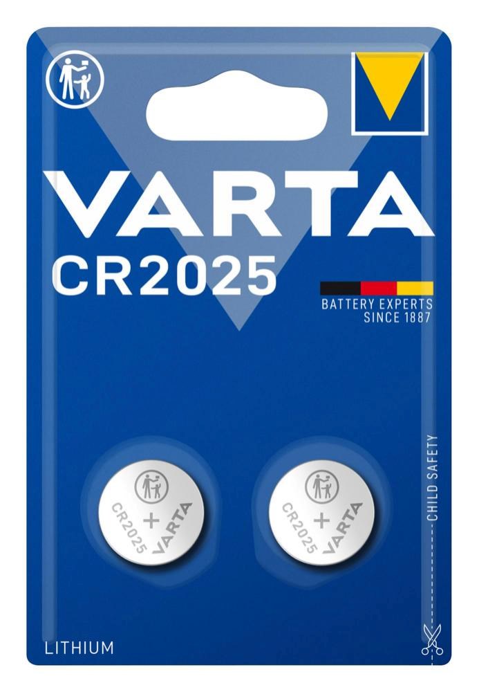 VARTA CR2025 3V Knapcellebatteri 2-pak