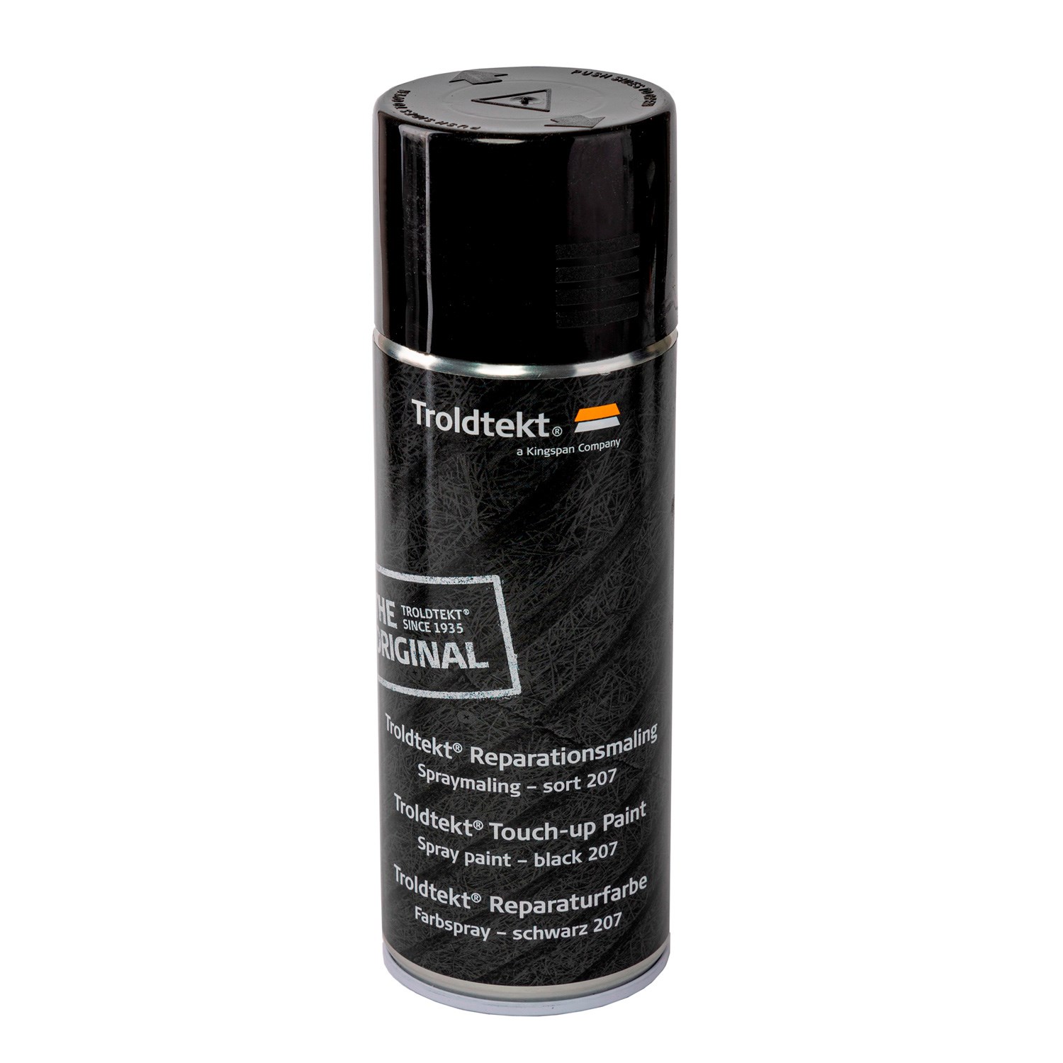 Troldtekt 400 ml. Spraymaling reparationsmaling sort 207