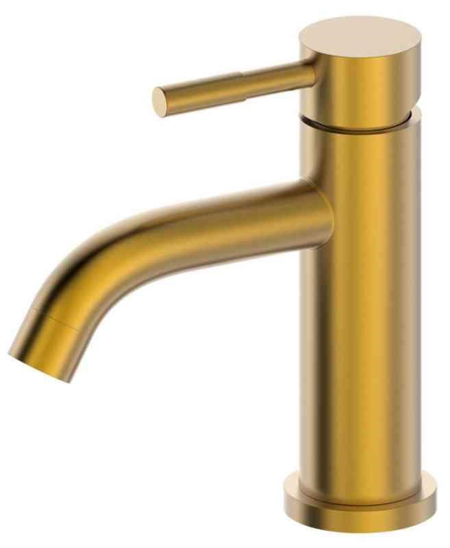 Geyser Delta håndvaskarmatur rustfrit stål mat guld