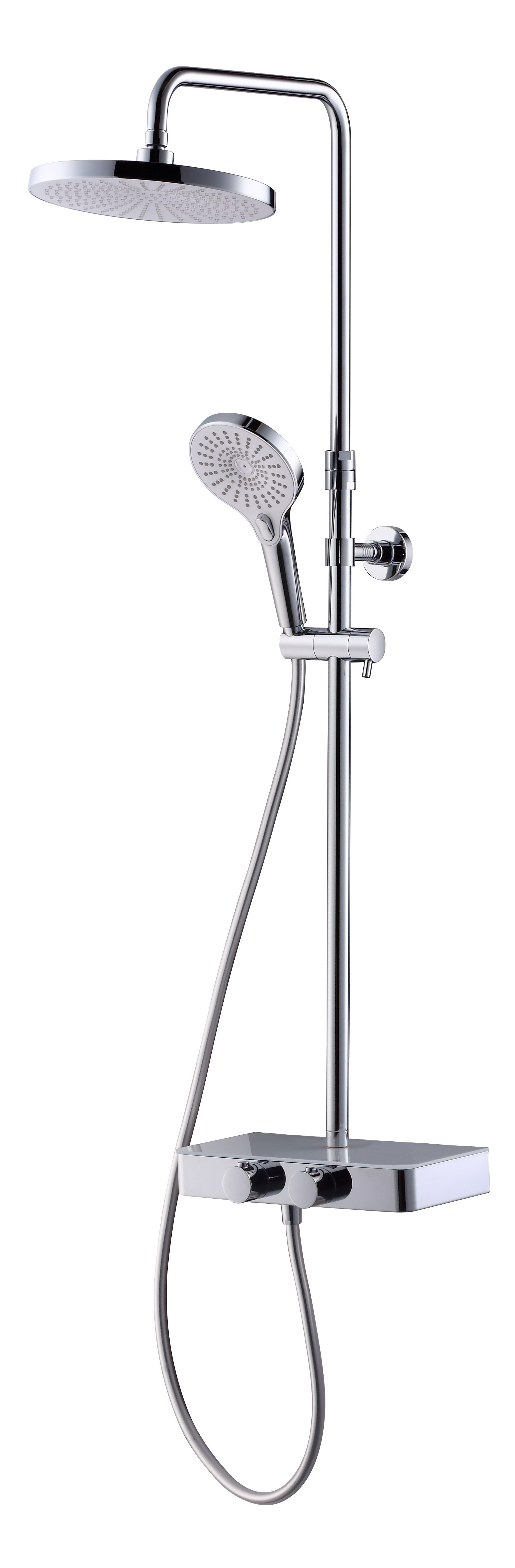 ADORA Consilio L 250 term. topbrusesæt Ø250/130 krom/hvid