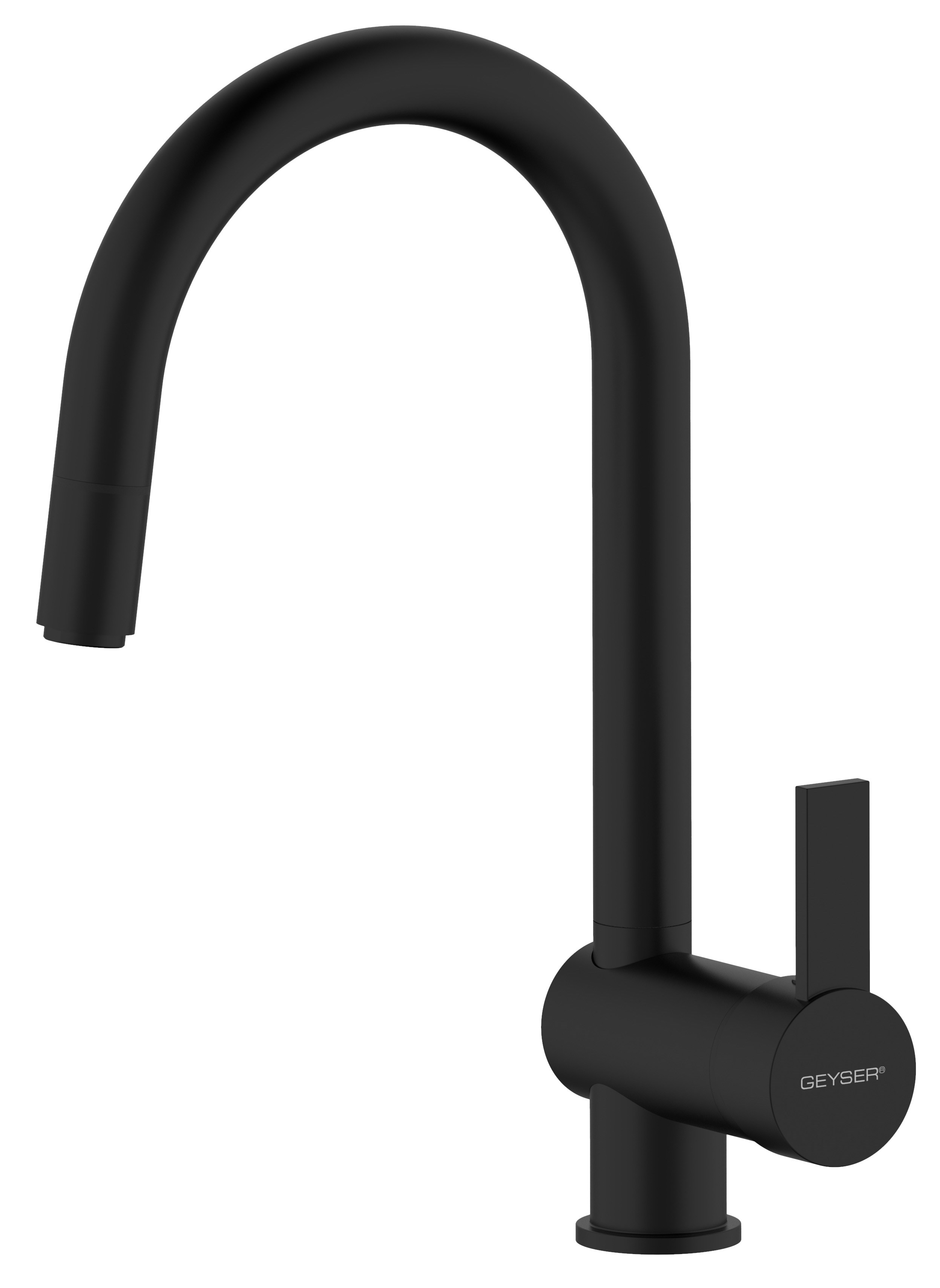 GEYSER® Max Flex køkkenarmatur mat sort