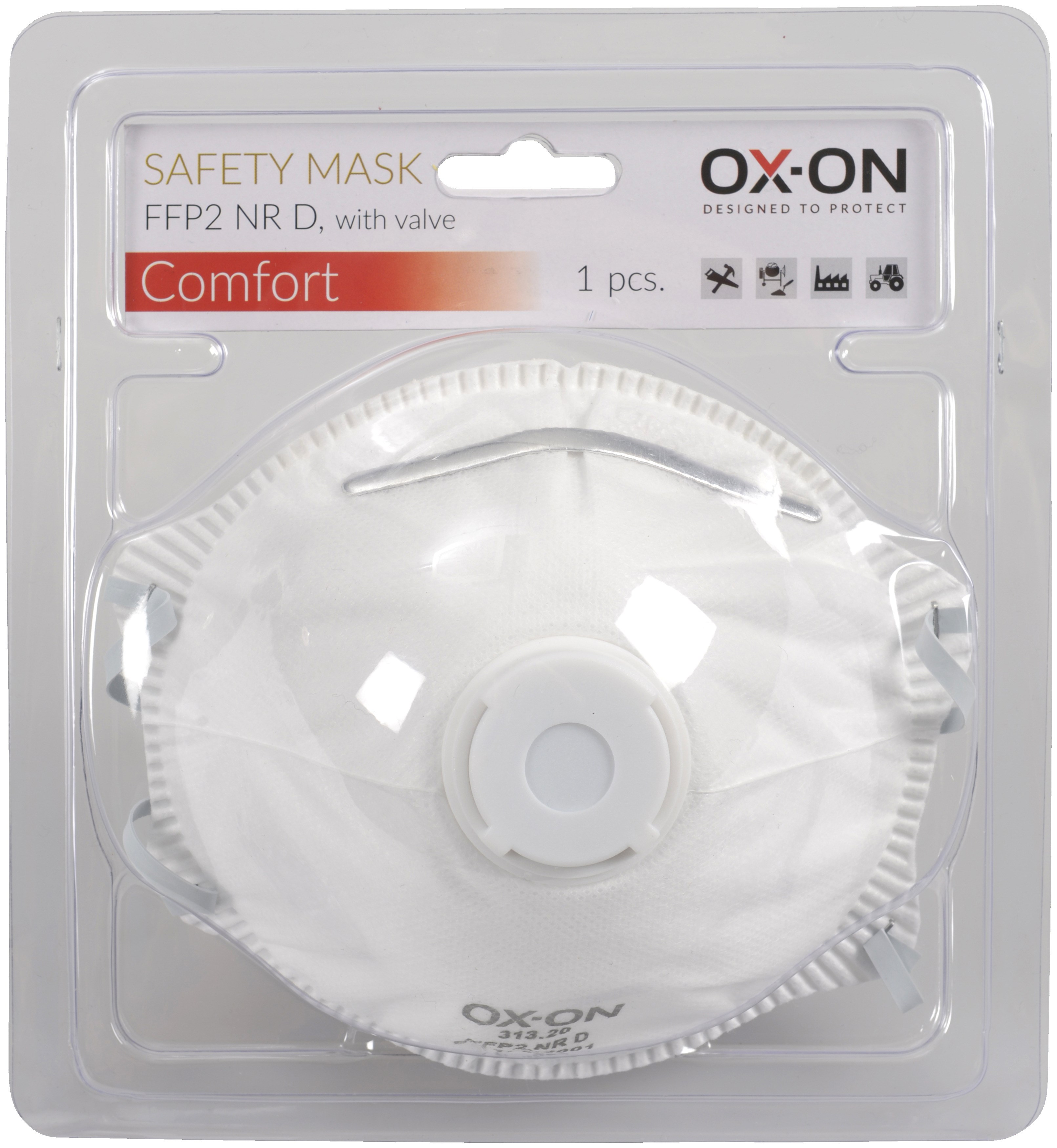 OX-ON 313.21 FFP2 NRD Maske med Ventil