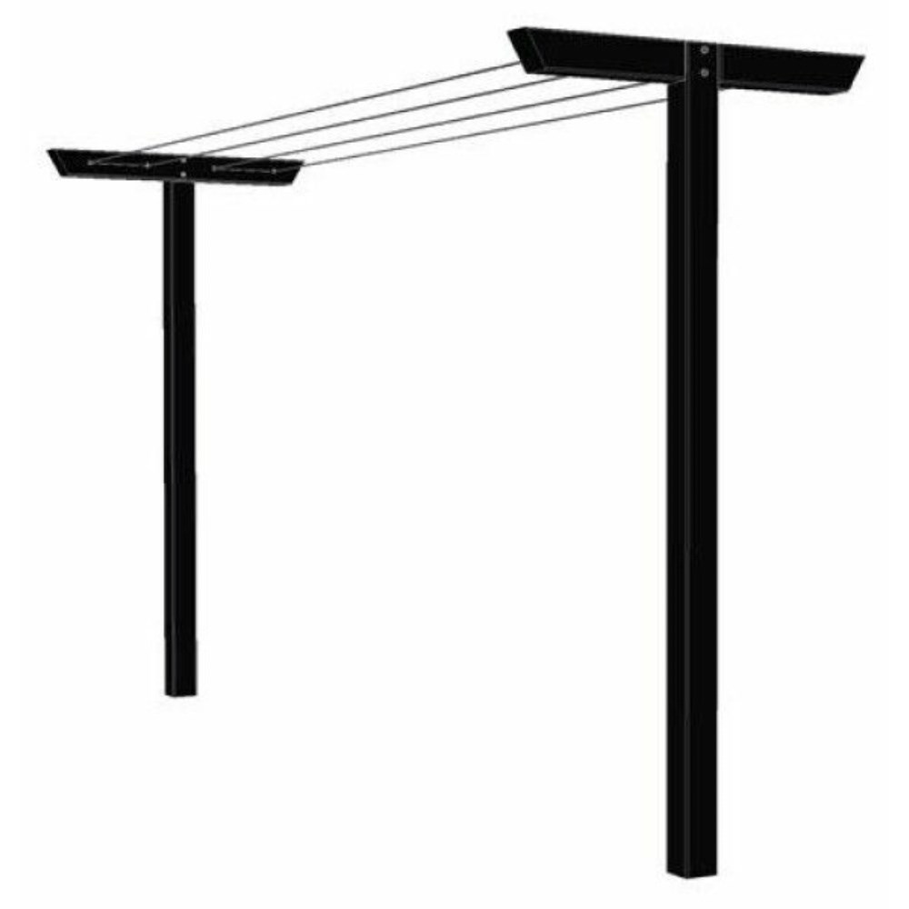 Plus Classic Tørrestativ inkl. snor og beslag - 400x90X185 cm - 18428-15